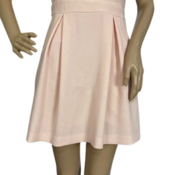 BCBGeneration Elegant Lace-Back Peach Party Dress with Pockets - Picture 5 of 10